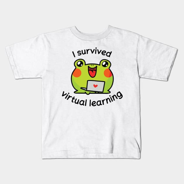 I survived virtual learning Kids T-Shirt by Nikamii